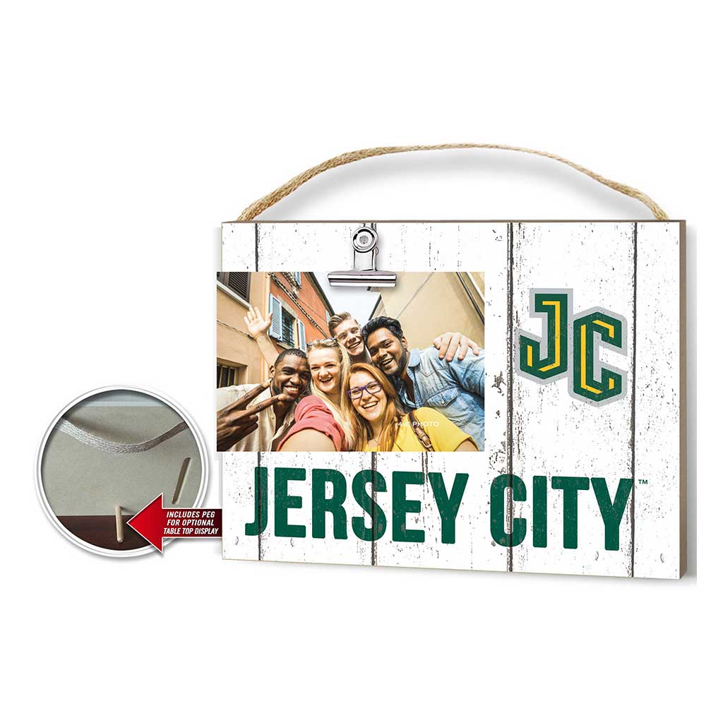 Clip It Weathered Logo Photo Frame New Jersey City University Gothic Knights