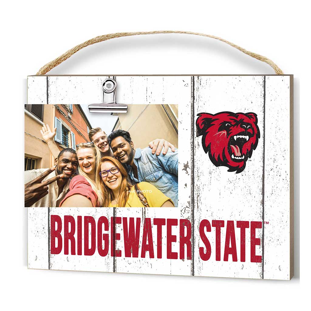 Clip It Weathered Logo Photo Frame Bridgewater State Bears