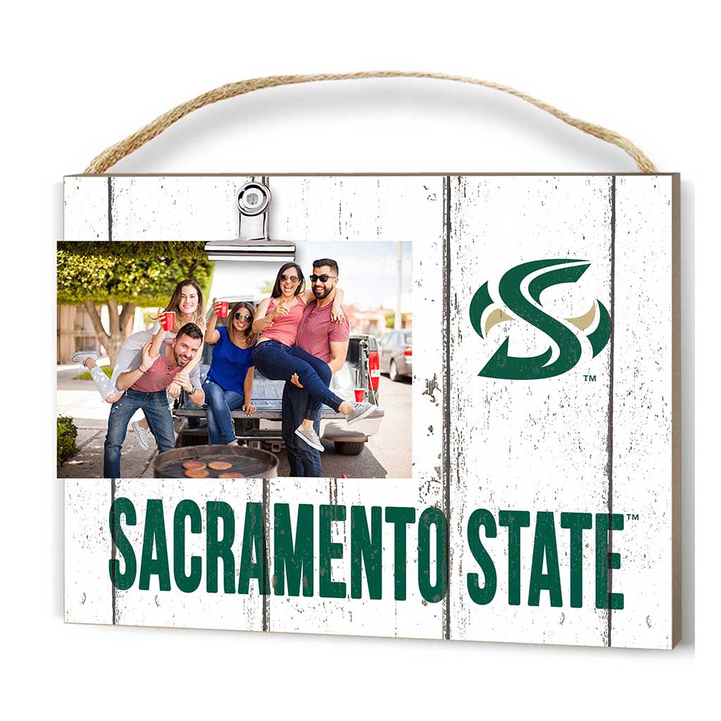 Clip It Weathered Logo Photo Frame Sacramento State Hornets