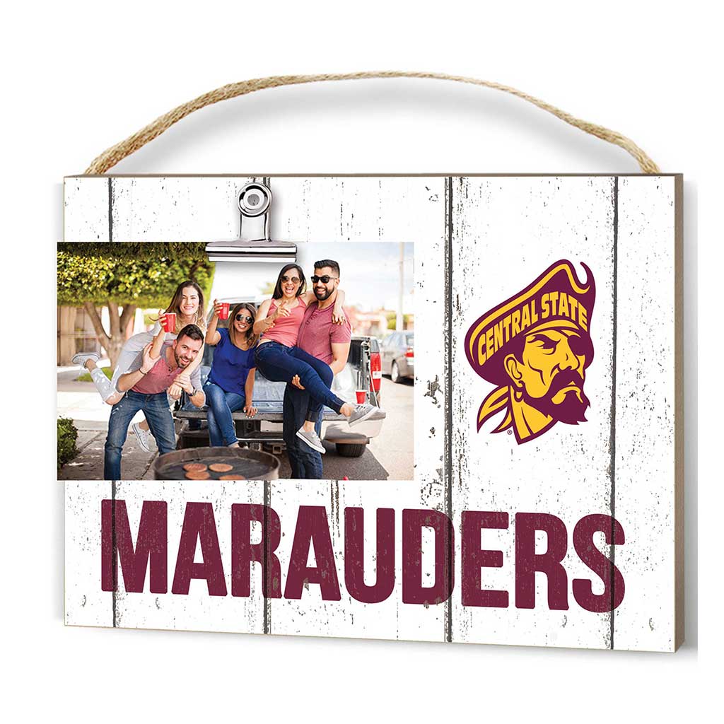 Clip It Weathered Logo Photo Frame Central State Marauders