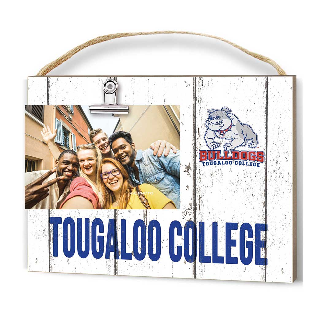 Clip It Weathered Logo Photo Frame Tougaloo College Bulldogs
