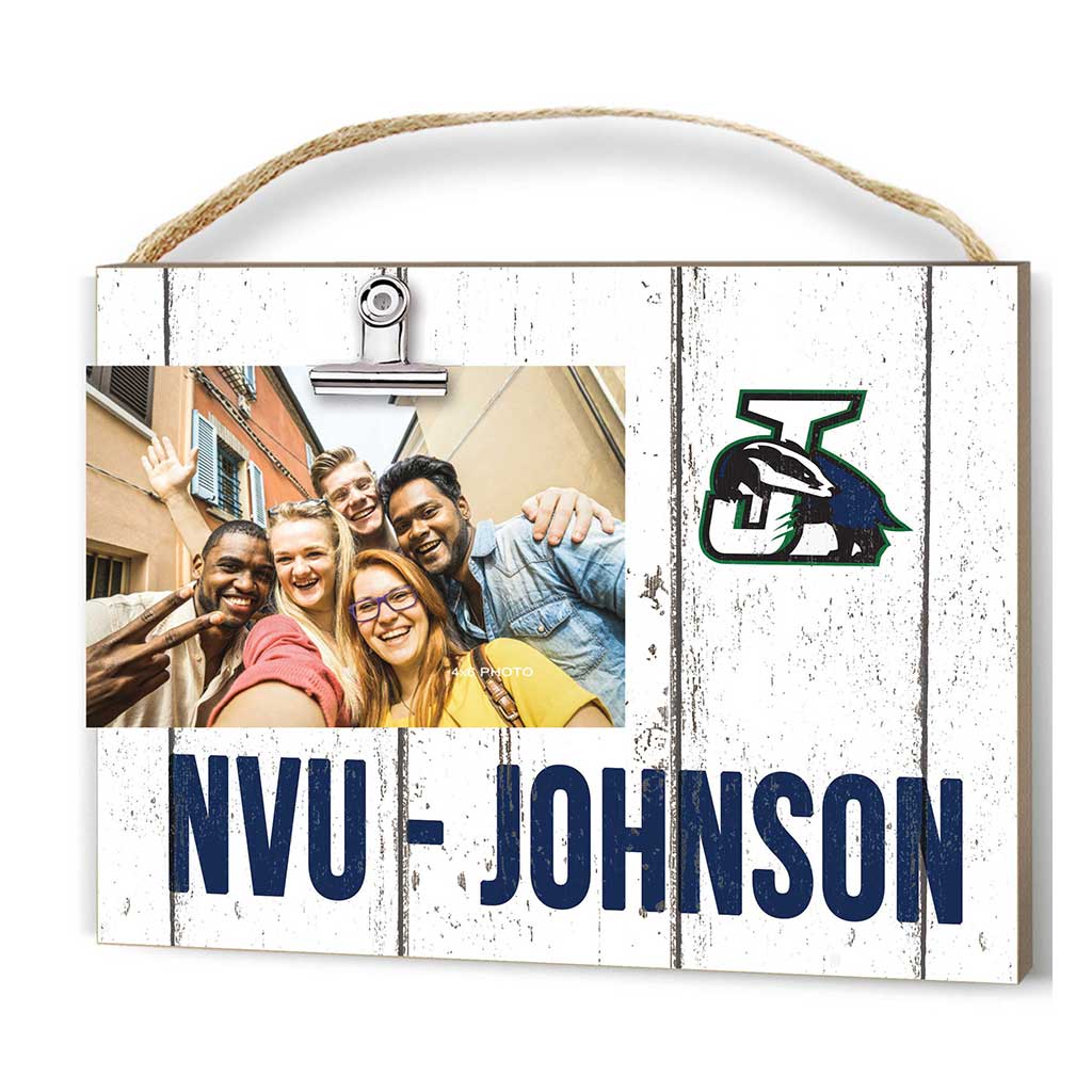 Clip It Weathered Logo Photo Frame Northern Vermont - Johnson Badgers
