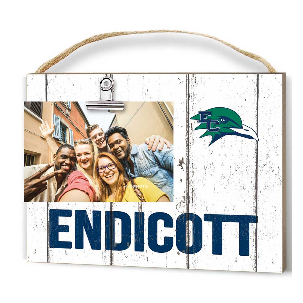 Clip It Weathered Logo Photo Frame Endicott College Gulls