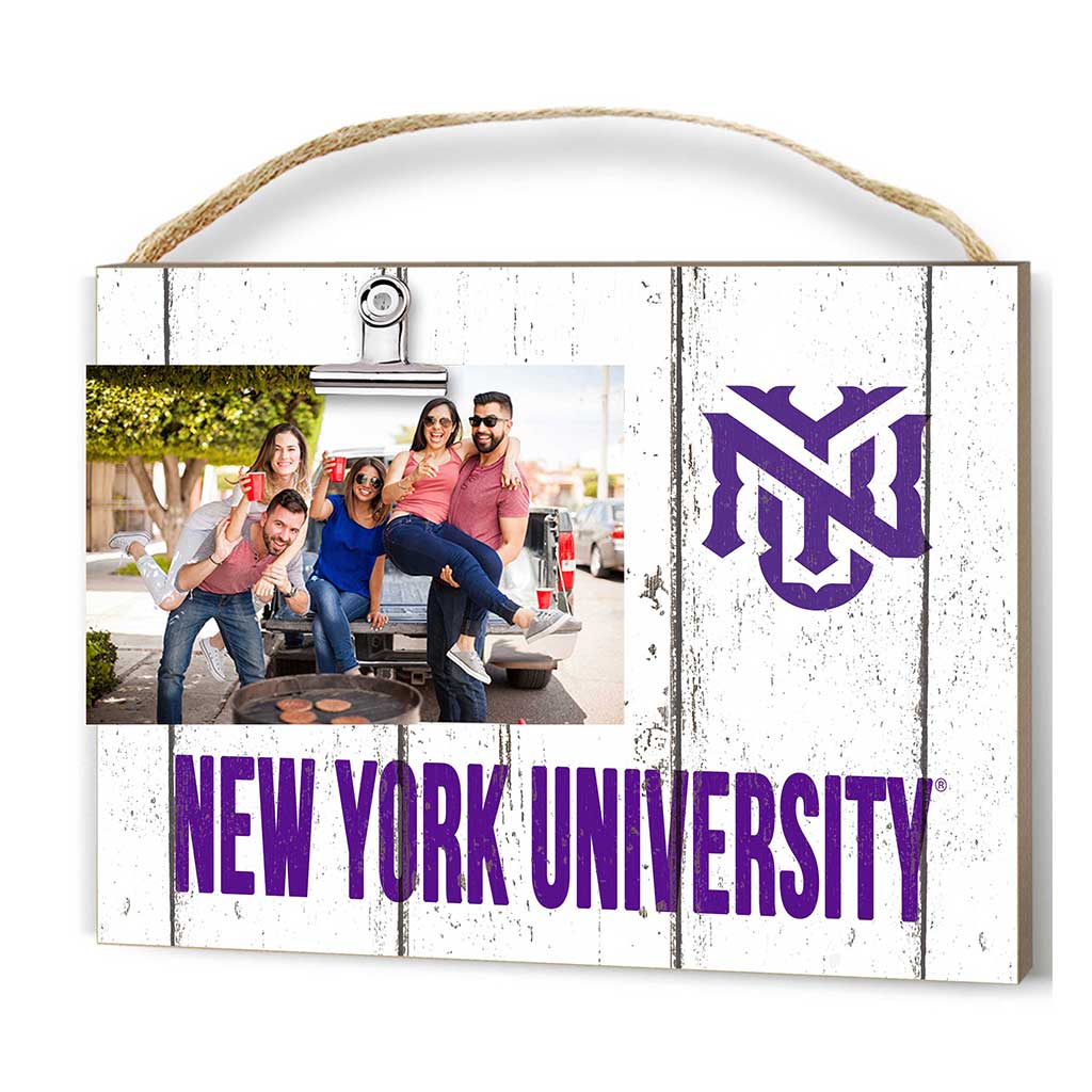 Clip It Weathered Logo Photo Frame New York University Violets