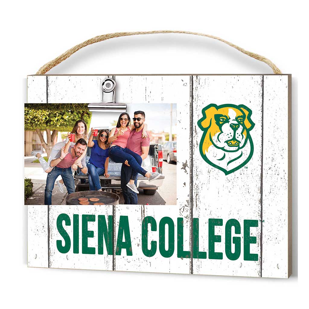 Clip It Weathered Logo Photo Frame Siena College Saints