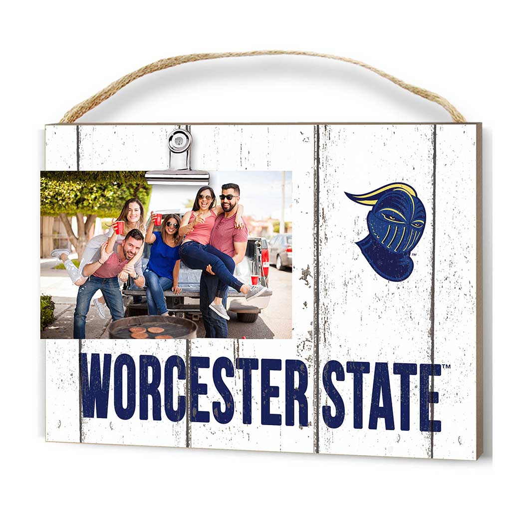 Clip It Weathered Logo Photo Frame Worcester State College Lancers