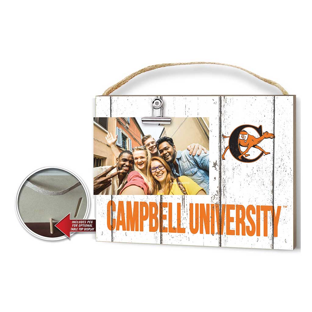 Clip It Weathered Logo Photo Frame Campbell University Fighting Camels