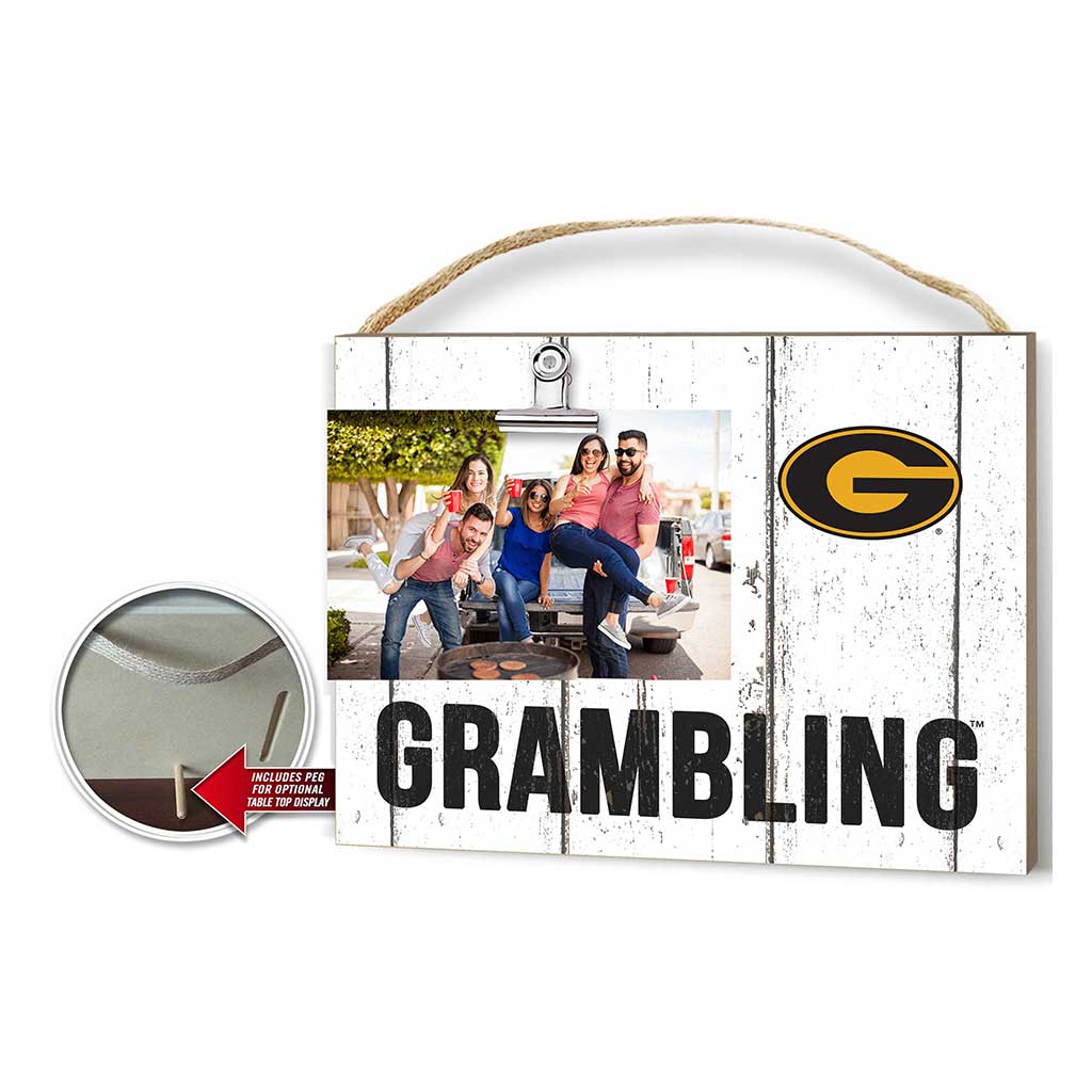 Clip It Weathered Logo Photo Frame Grambling State Tigers