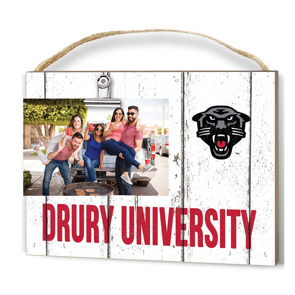 Clip It Weathered Logo Photo Frame Drury University Panthers