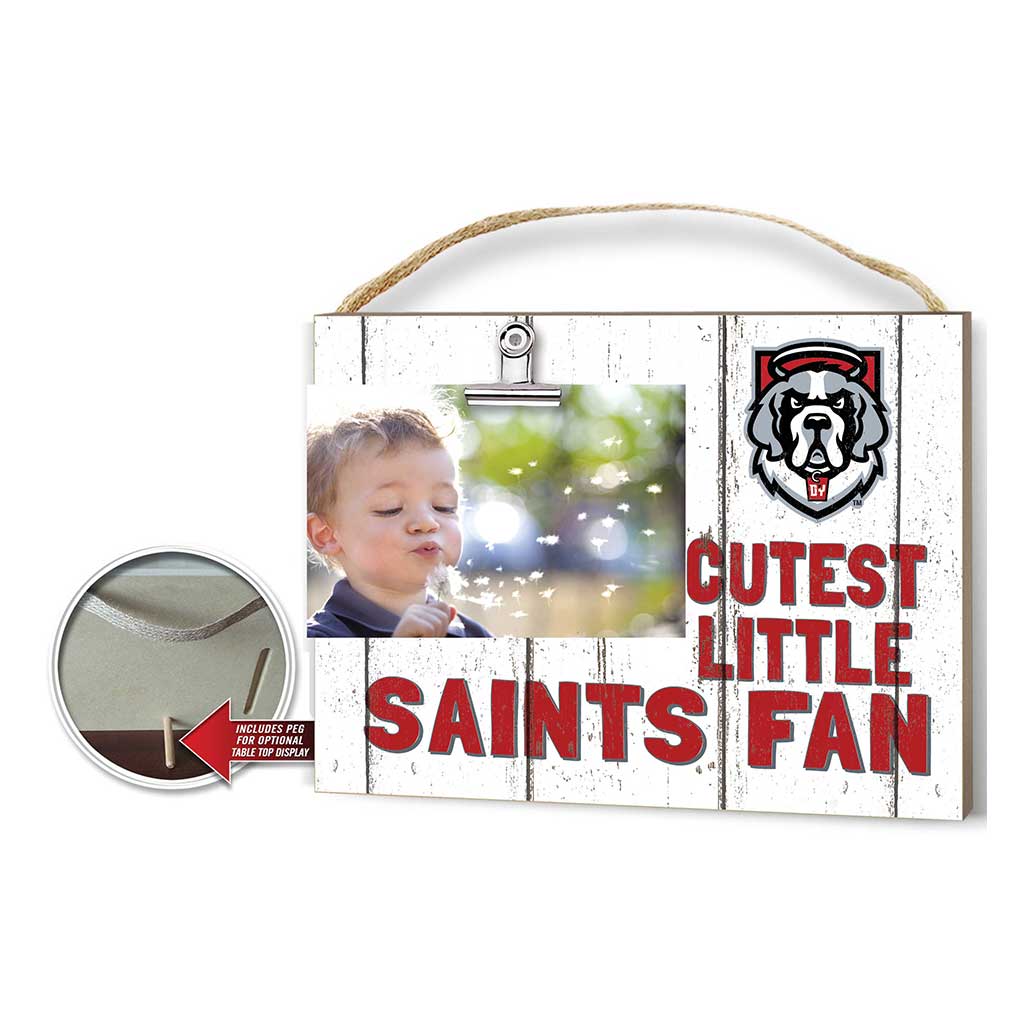 Cutest Little Weathered Logo Clip Photo Frame D'Youville College Spartans