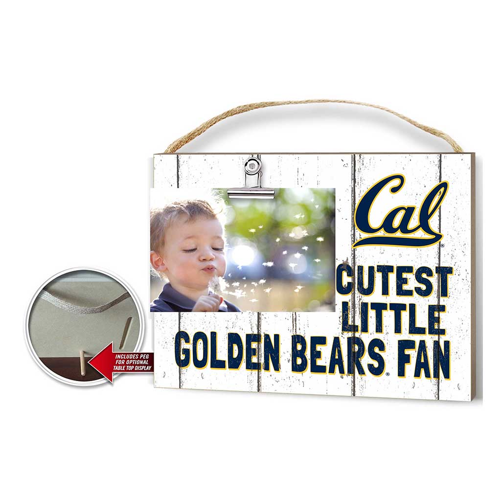 Cutest Little Weathered Clip Photo Frame California Berkeley Golden Bears