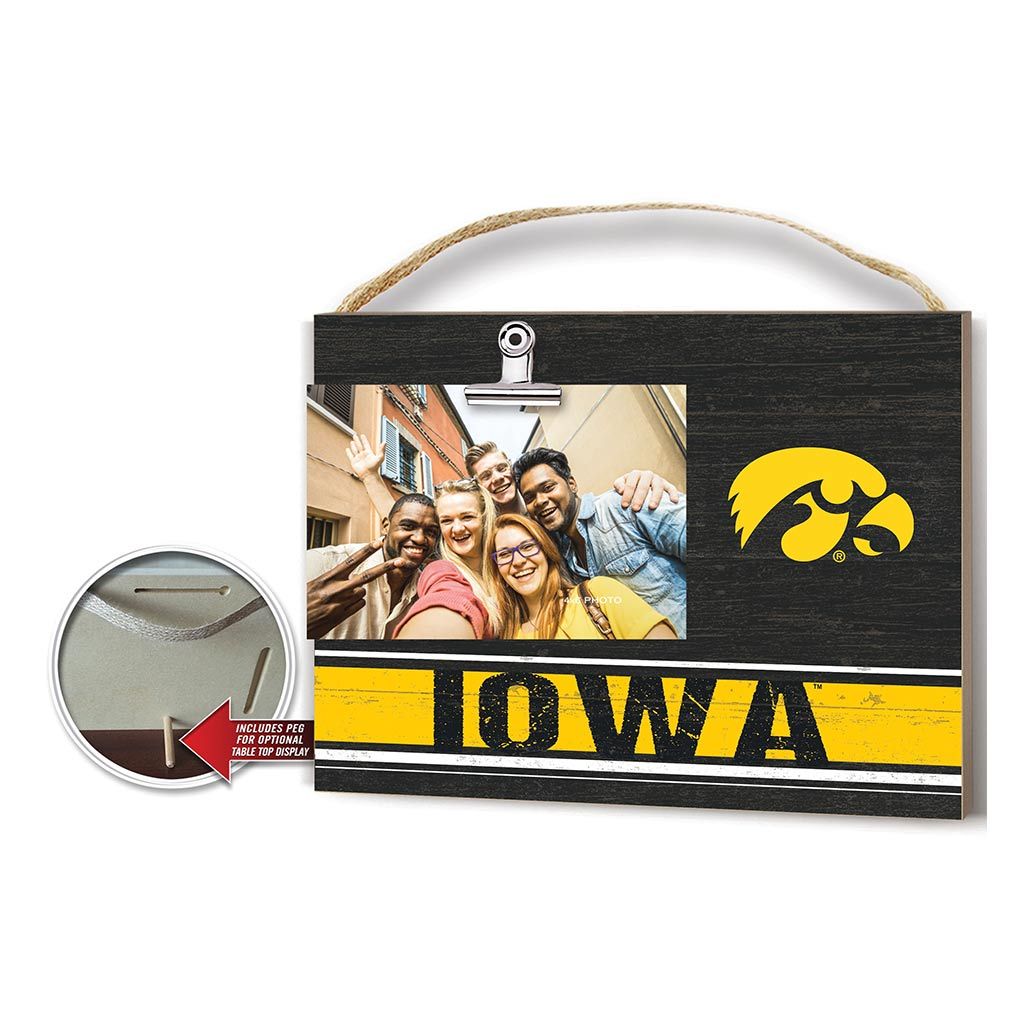 Clip It Colored Logo Photo Frame Iowa Hawkeyes