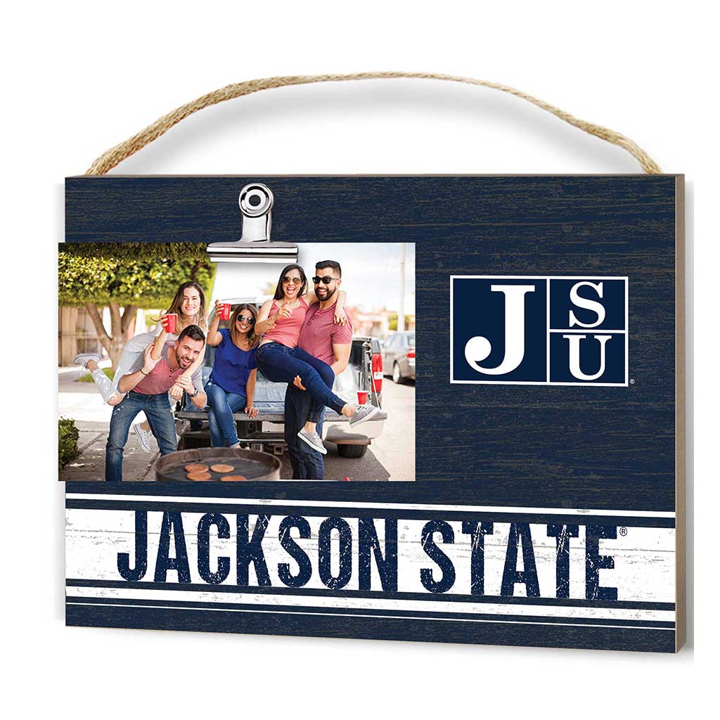 Clip It Colored Logo Photo Frame Jackson State Tigers