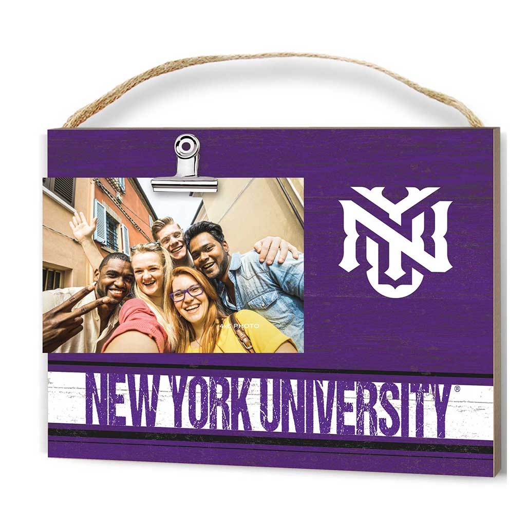 Clip It Colored Logo Photo Frame New York University Violets