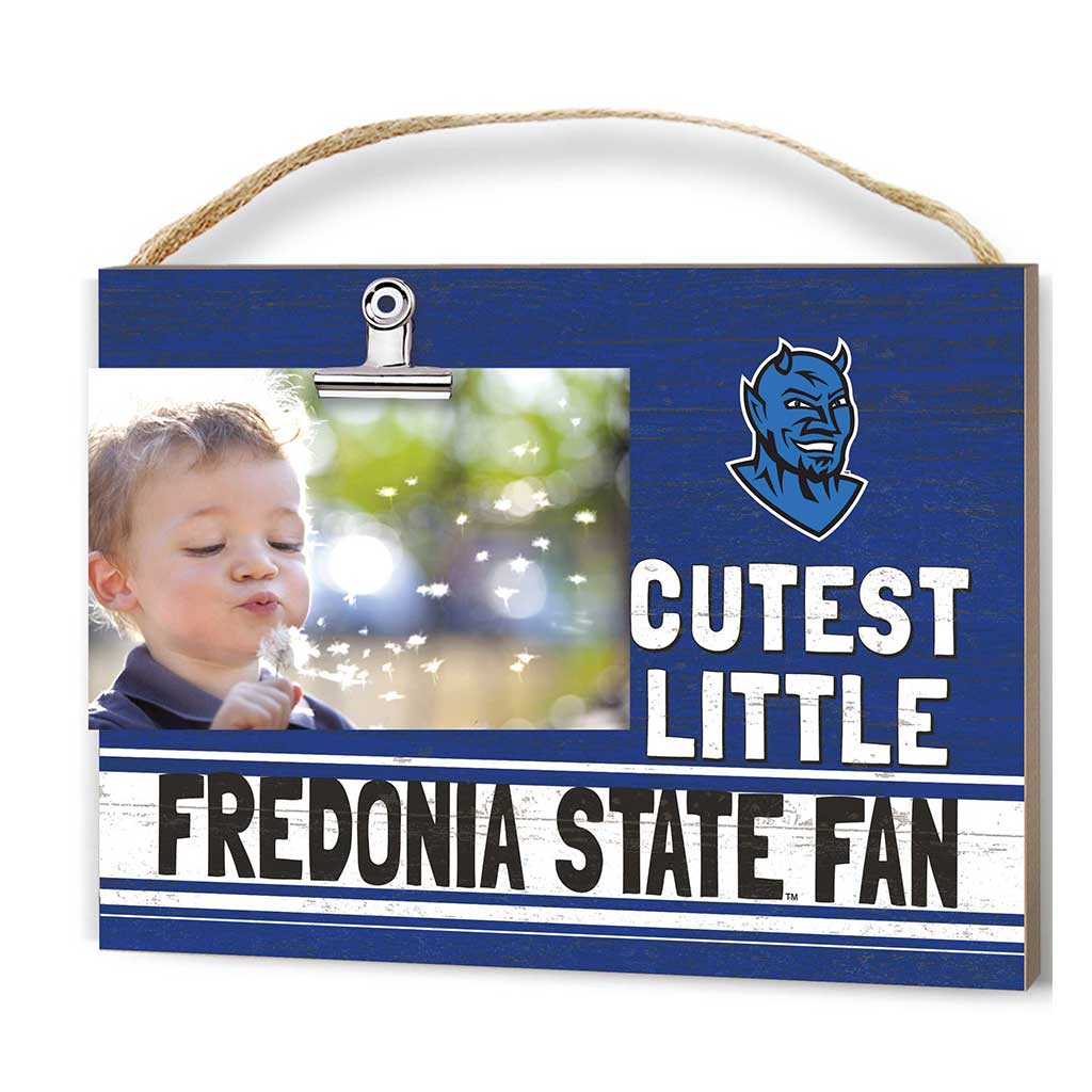Cutest Little Team Logo Clip Photo Frame SUNY Fredonia Blue Devils