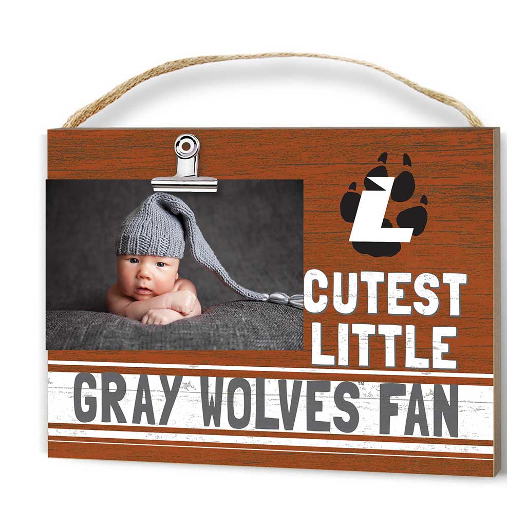 Cutest Little Team Logo Clip Photo Frame Lourdes University Gray Wolves