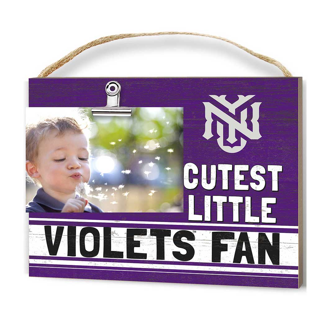 Cutest Little Team Logo Clip Photo Frame New York University Violets