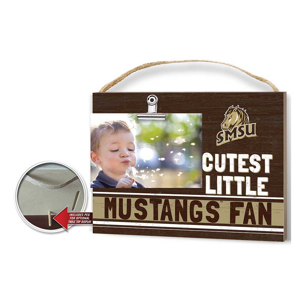 Cutest Little Team Logo Clip Photo Frame Southwest Minnesota State University Mustangs