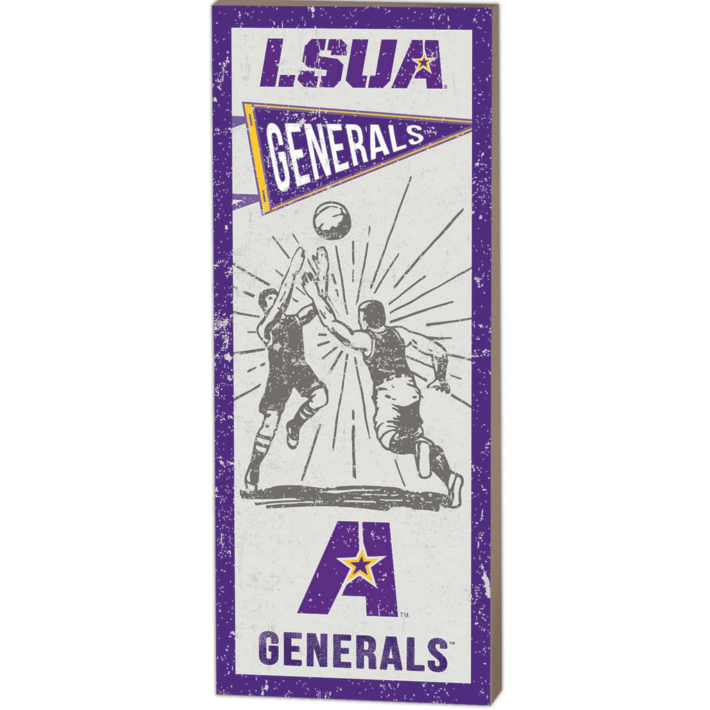 7x18 Vintage Player LSU Alexandria Generals Basketball