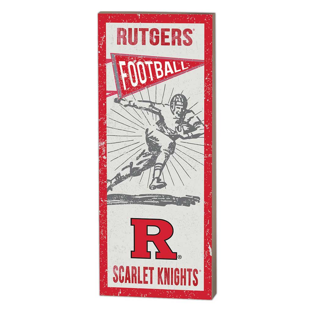 7x18 Vintage Player Rutgers - Camden
