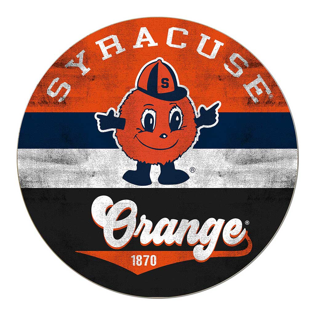 20x20 Circle Retro Multi Color Syracuse Orange
