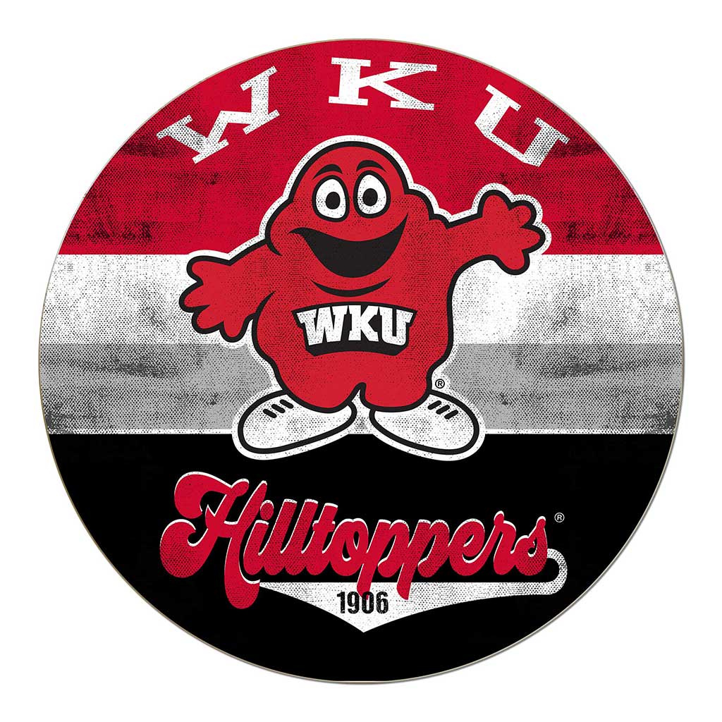 20x20 Circle Retro Multi Color Western Kentucky Hilltoppers