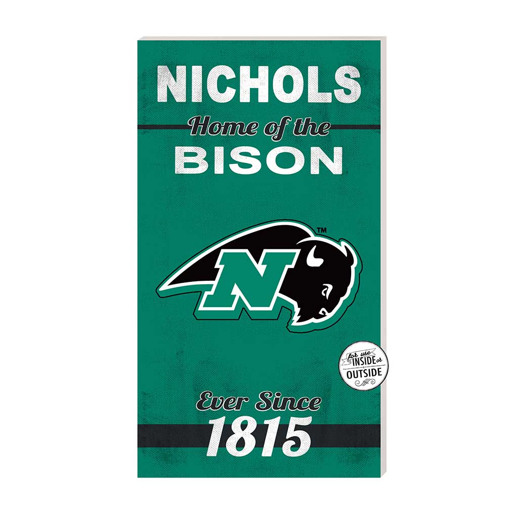 11x20 Indoor Outdoor Sign Home of the Nichols College Bison
