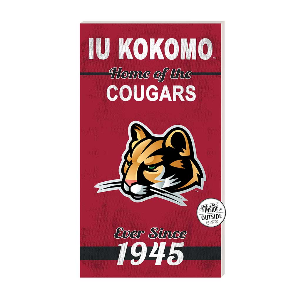 11x20 Indoor Outdoor Sign Home of the Indiana University Kokomo Cougars
