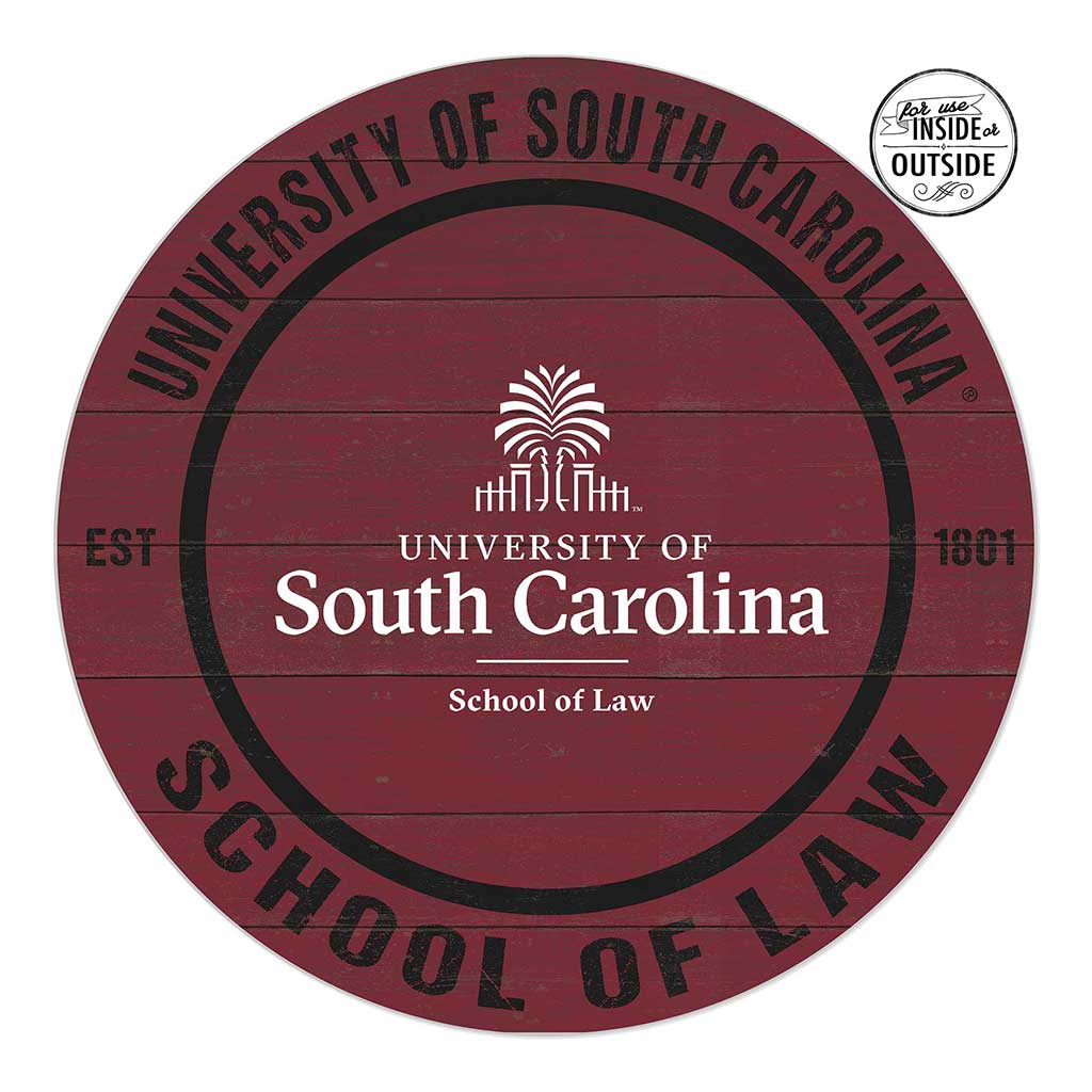 20x20 Indoor Outdoor Colored Circle South Carolina - School of Law Gamecocks