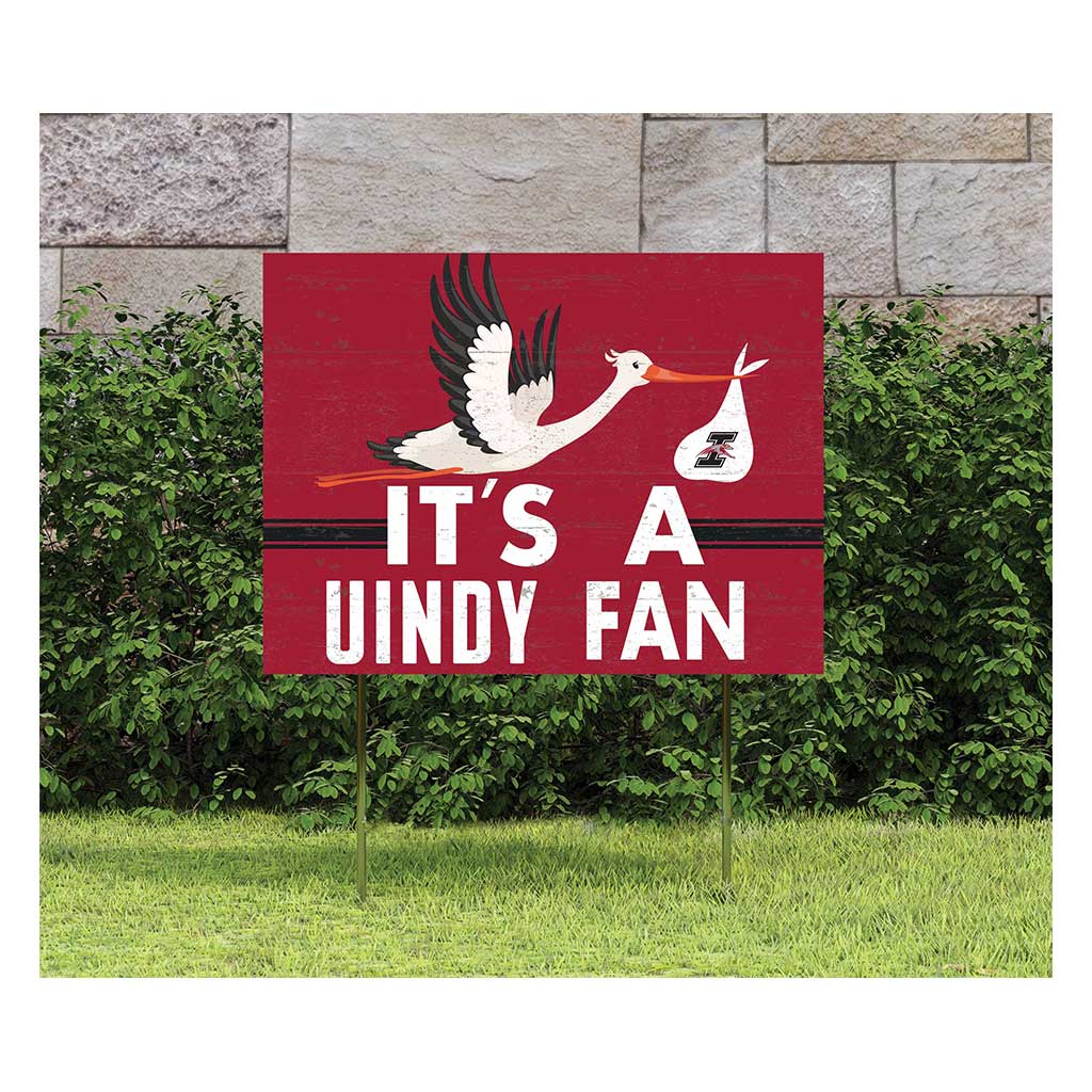 18x24 Lawn Sign Stork Yard Sign It's A Earlham College Hustlin Quakers