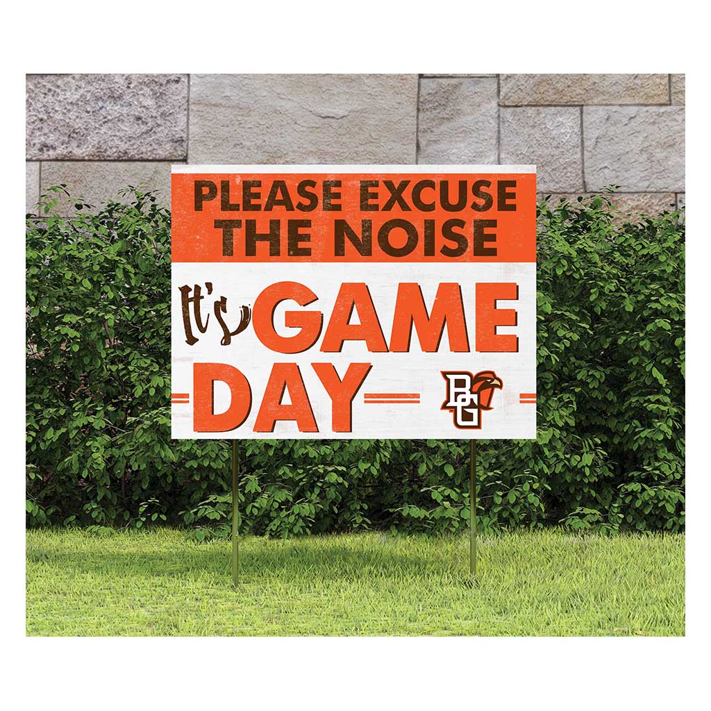 18x24 Lawn Sign Excuse the Noise Bowling Green Falcons