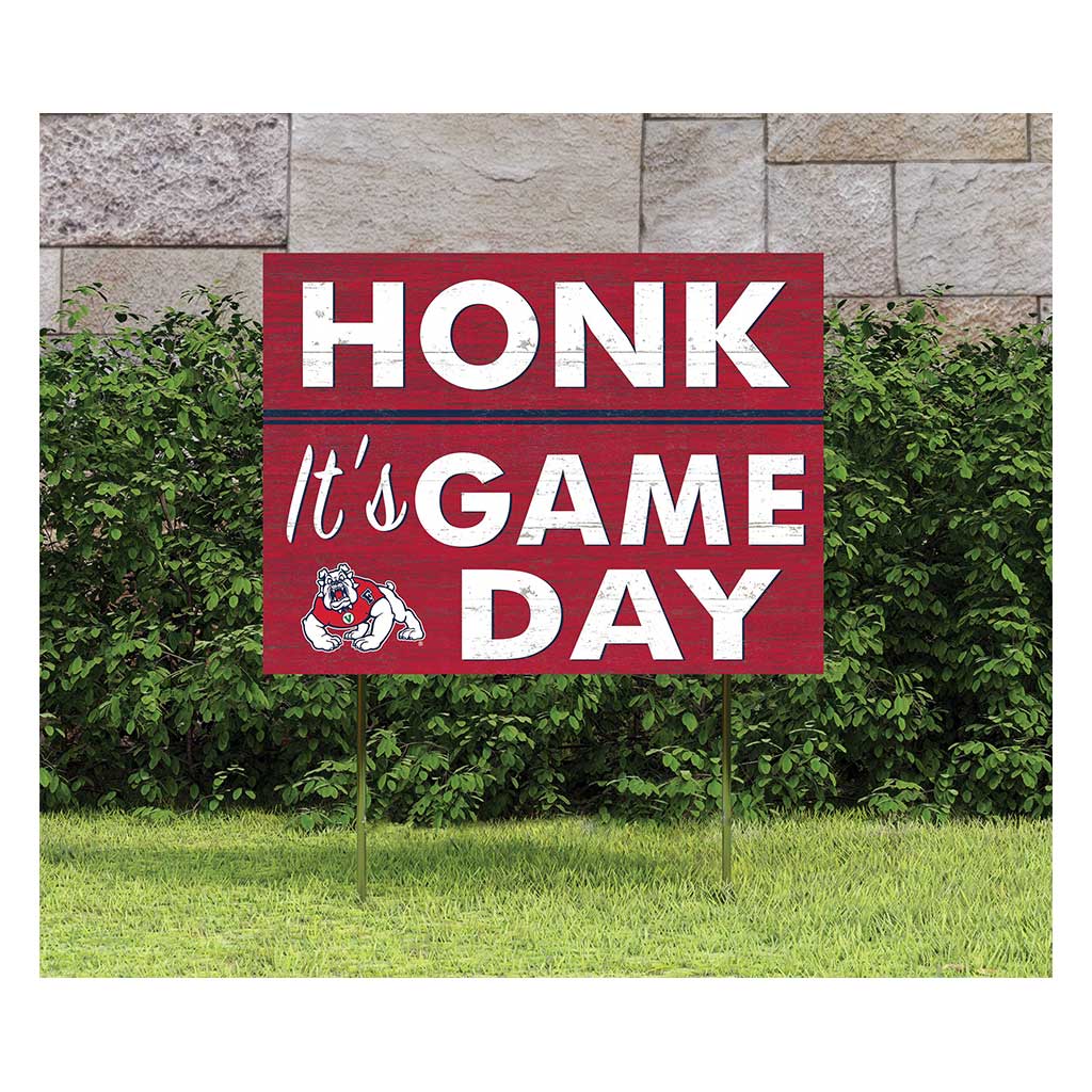 18x24 Lawn Sign Honk Game Day Fresno State Bulldogs