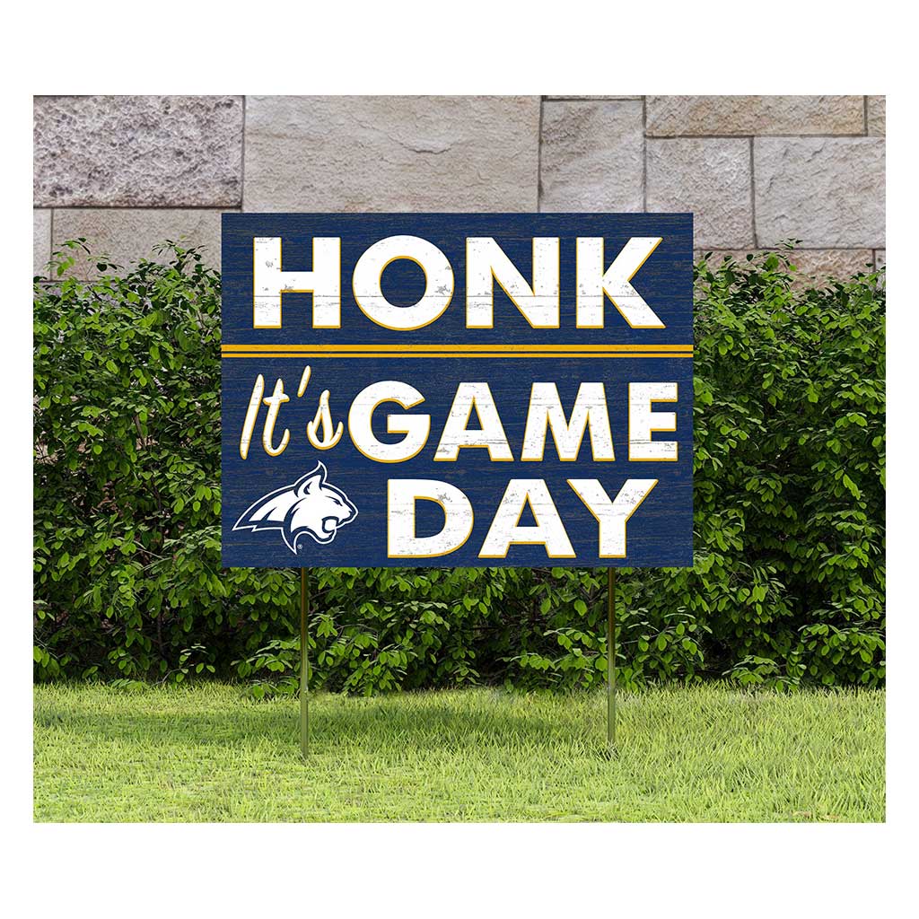 18x24 Lawn Sign Honk Game Day Montana State Fighting Bobcats