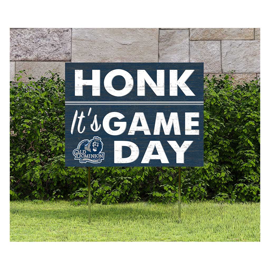 18x24 Lawn Sign Honk Game Day Old Dominion Monarchs