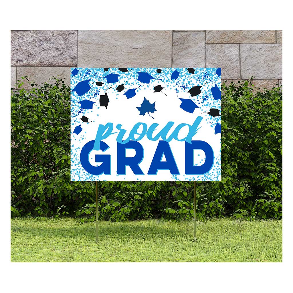 18x24 Lawn Sign Grad with Cap and Confetti Indiana State Sycamores