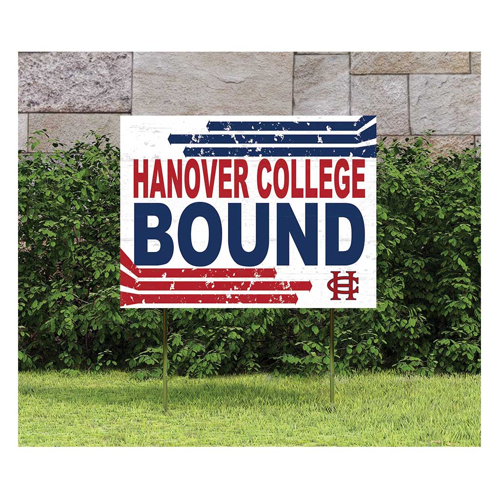 18x24 Lawn Sign Retro School Bound Hanover College Panthers