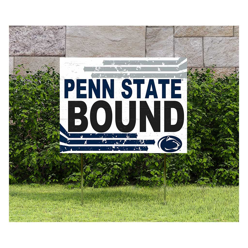 18x24 Lawn Sign Retro School Bound Penn State Nittany Lions