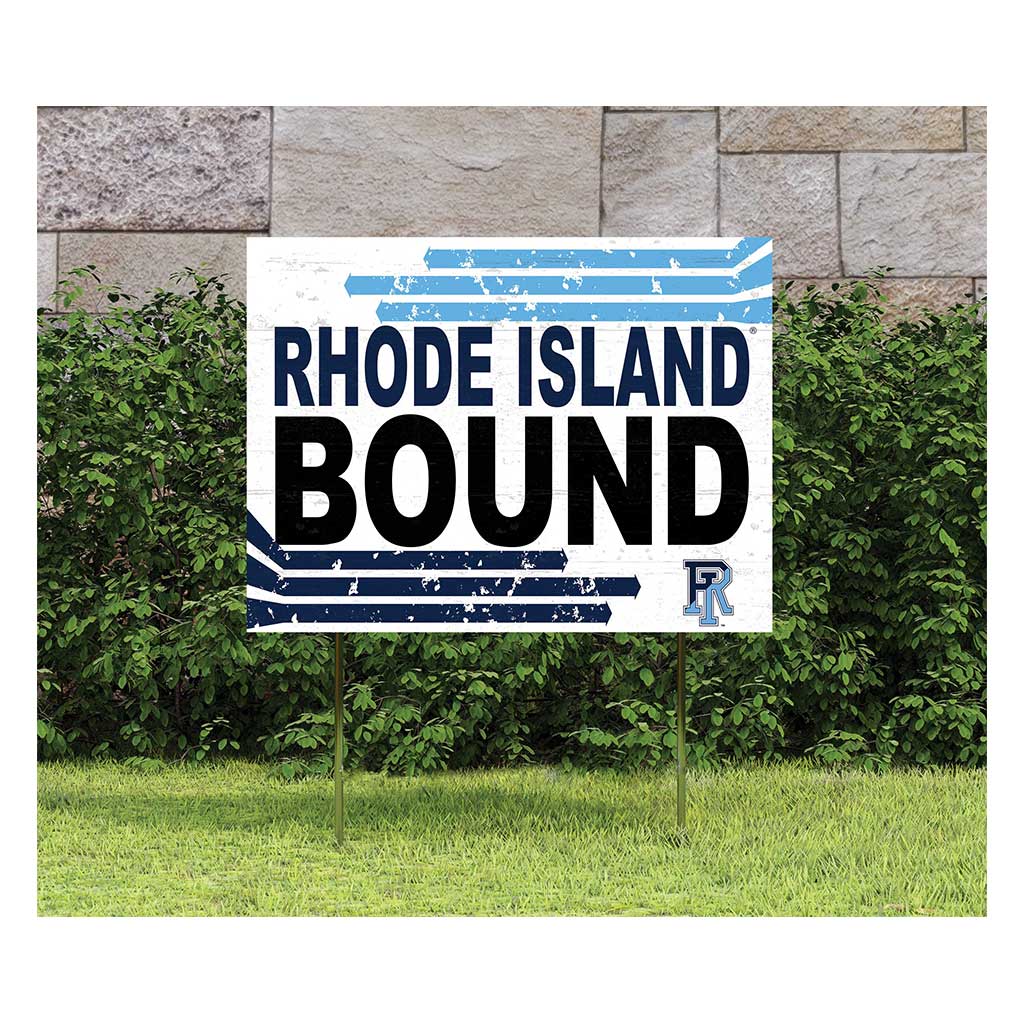 18x24 Lawn Sign Retro School Bound Rhode Island Rams