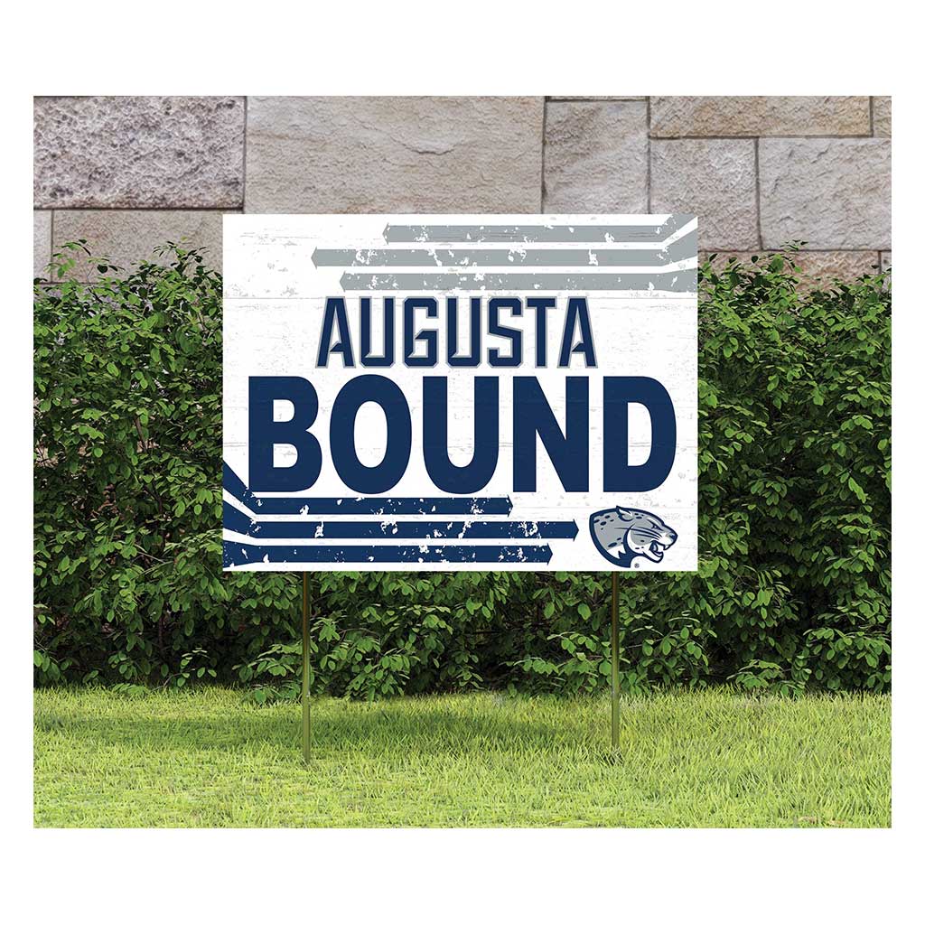 18x24 Lawn Sign Retro School Bound Augusta University Jaguars