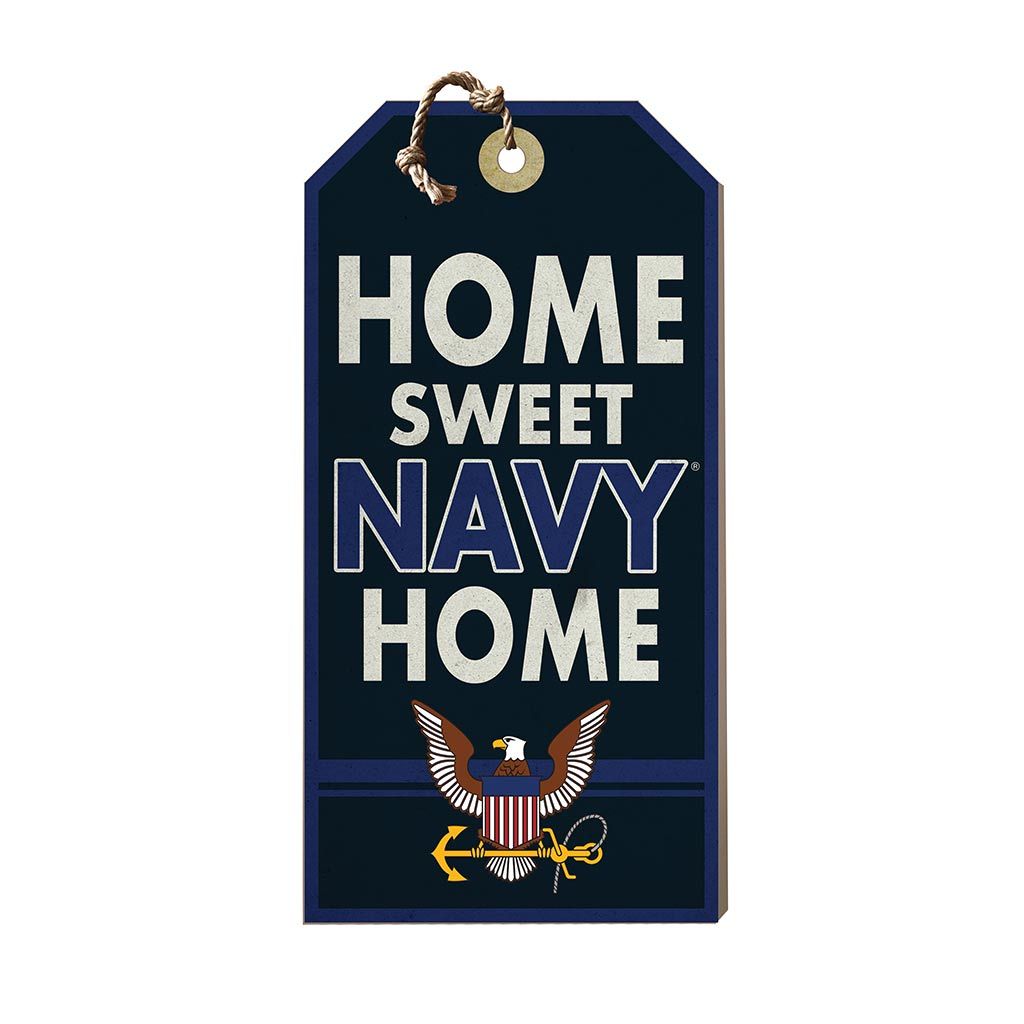 Hanging Tag Sign Home Sweet Home Navy