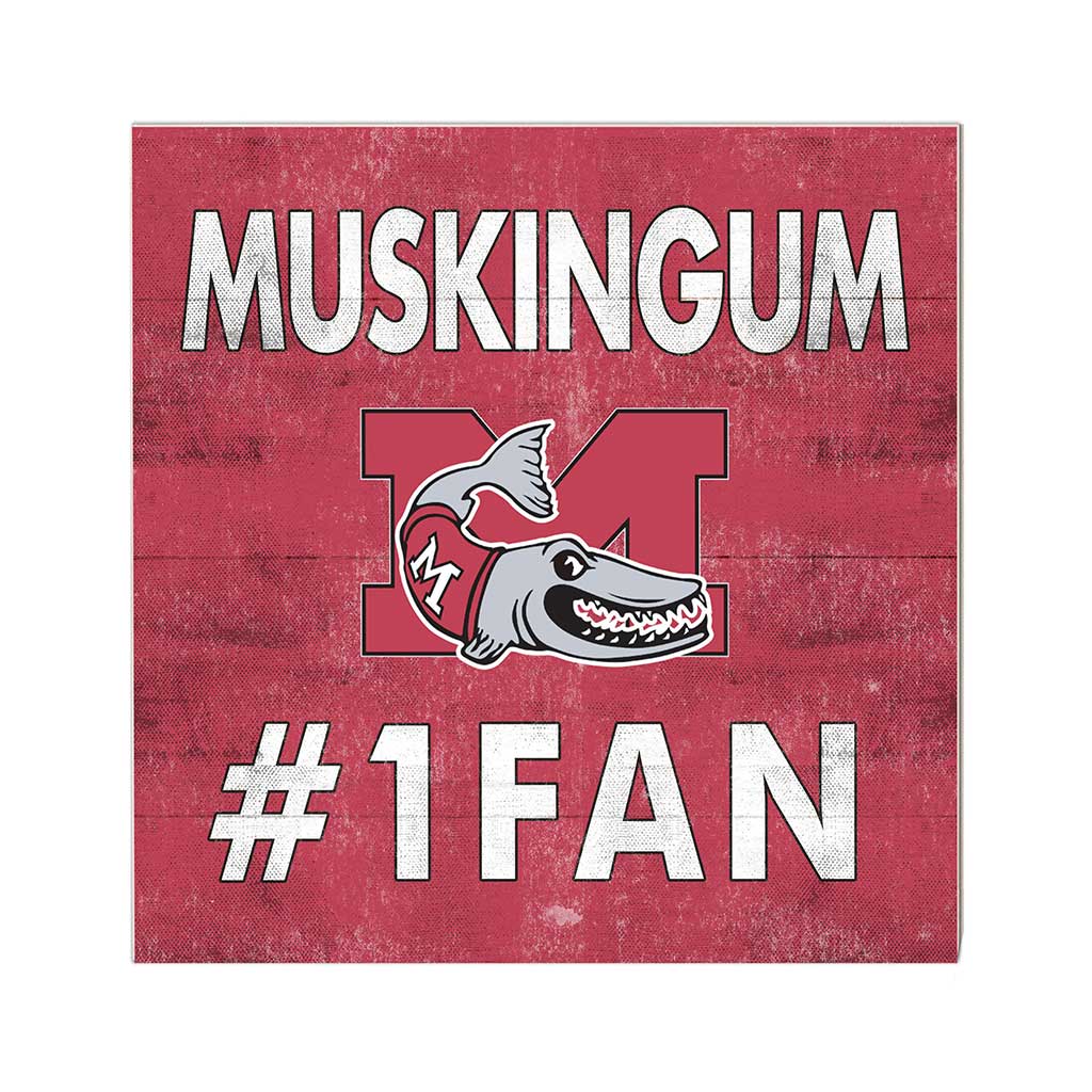 10x10 Team Color #1 Fan Muskingum Fighting Muskies