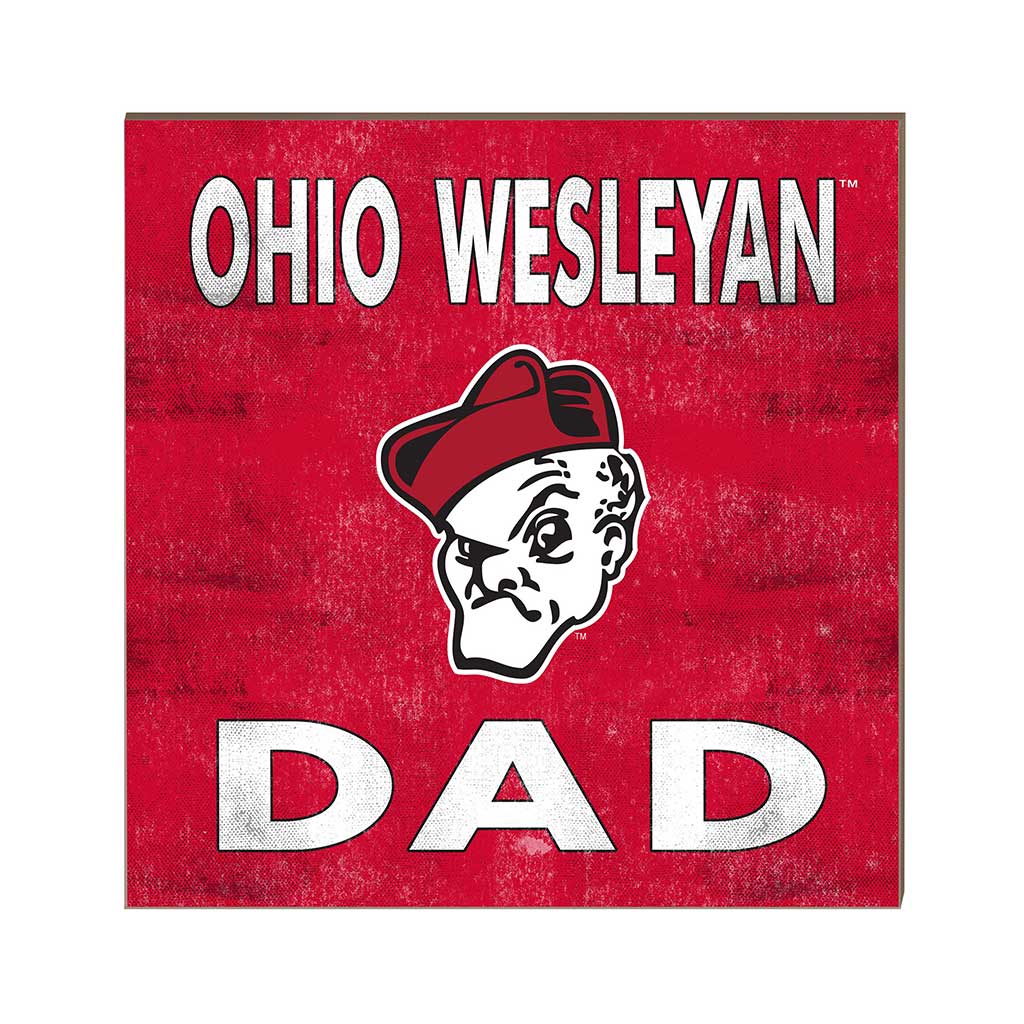 10x10 Team Color Dad Ohio Wesleyan University Battling Bishops