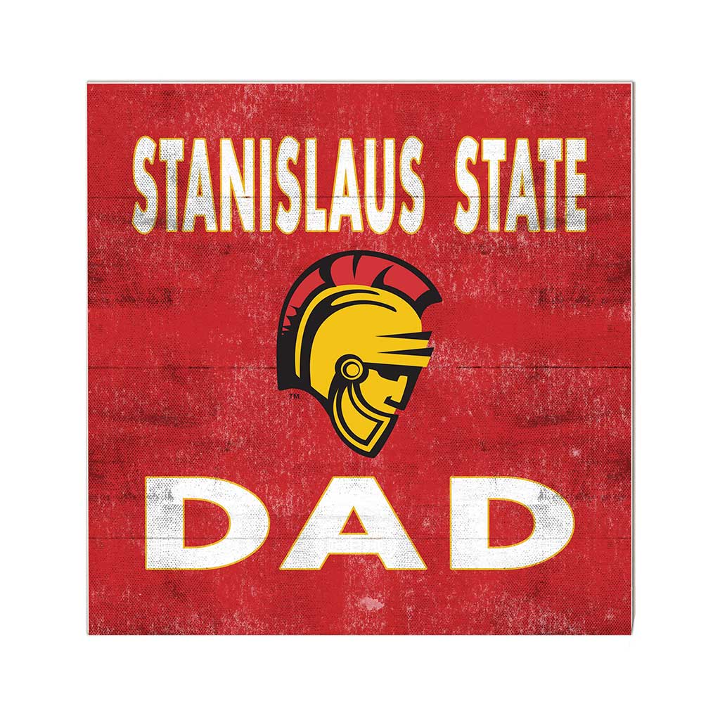 10x10 Team Color Dad California State - Stanislaus WARRIORS