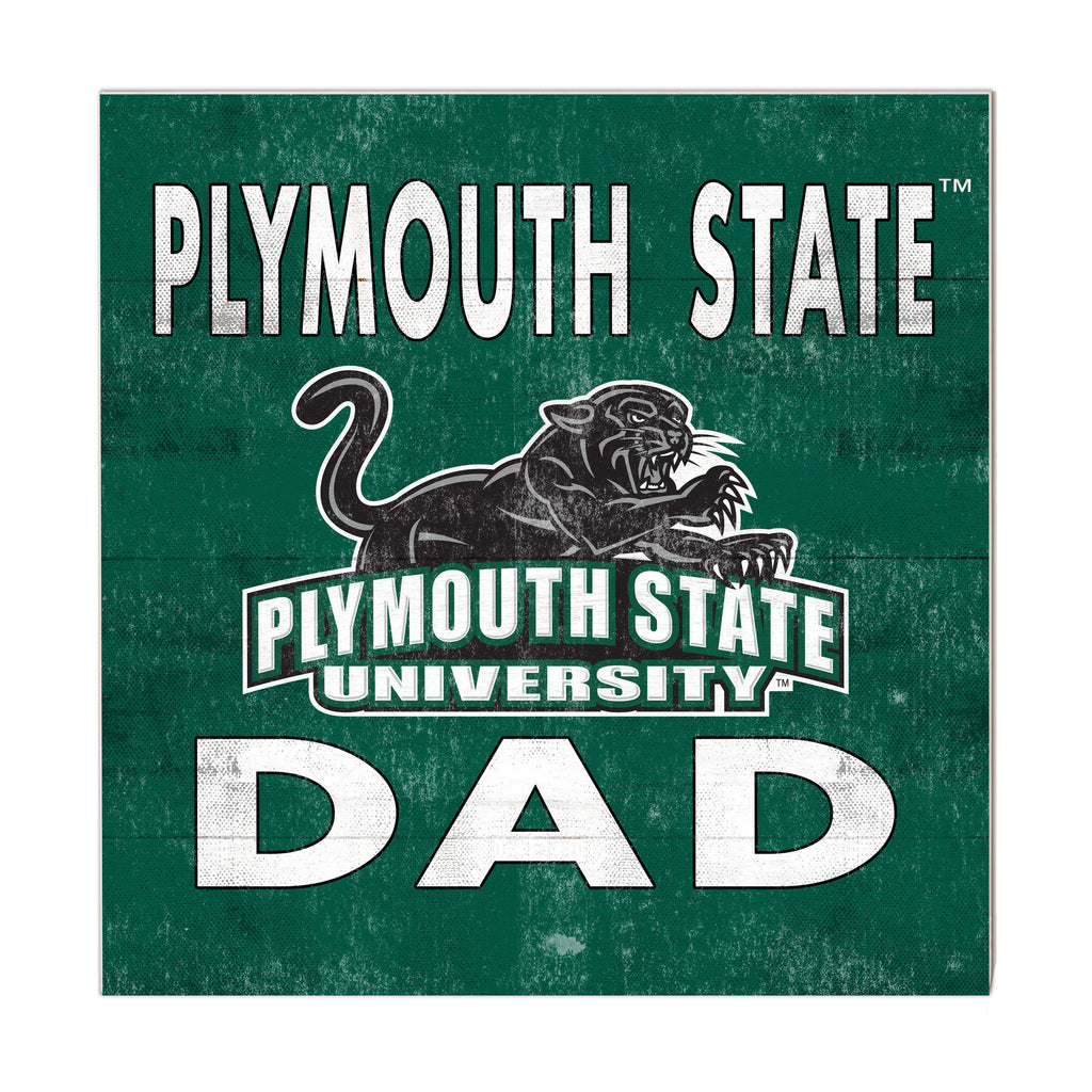 10x10 Team Color Dad Plymouth State University Panthers