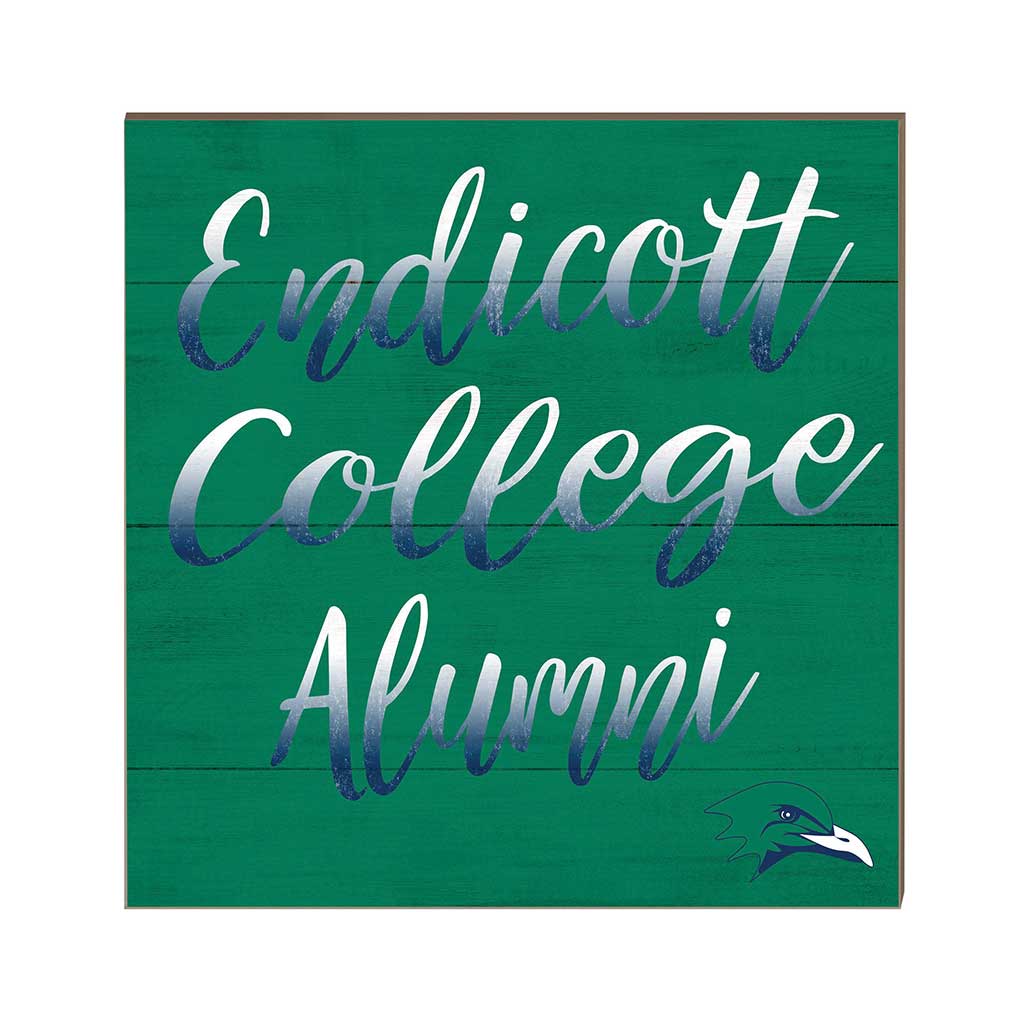10x10 Team Alumni Sign Endicott College Gulls
