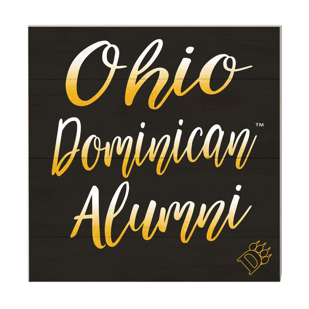 10x10 Team Alumni Sign Ohio Dominican University Panthers