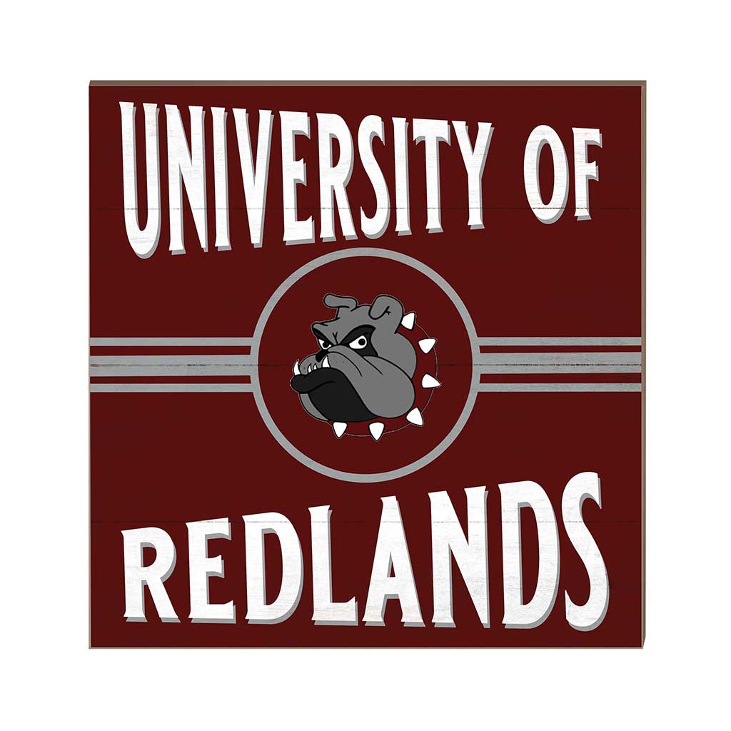 10x10 Retro Team Sign University of Redlands Bulldogs