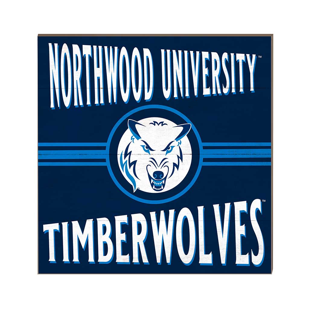 10x10 Retro Team Sign Northwood University Wolves