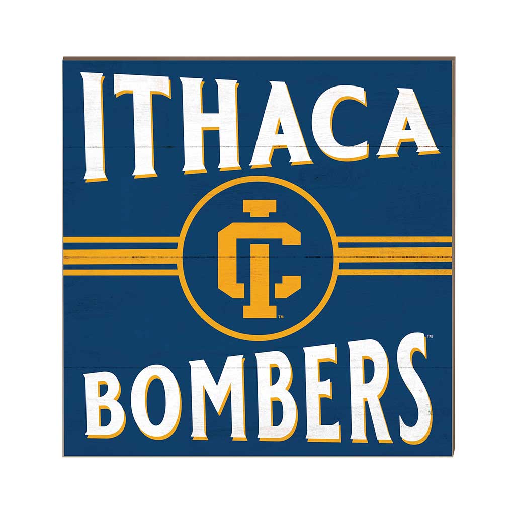 10x10 Retro Team Sign Ithaca College Bombers