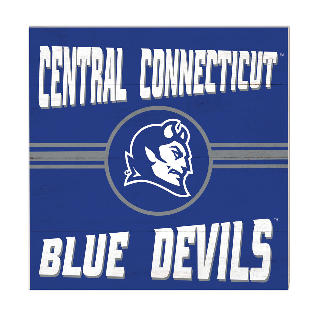10x10 Retro Team Sign Central Connecticut State Blue Devils